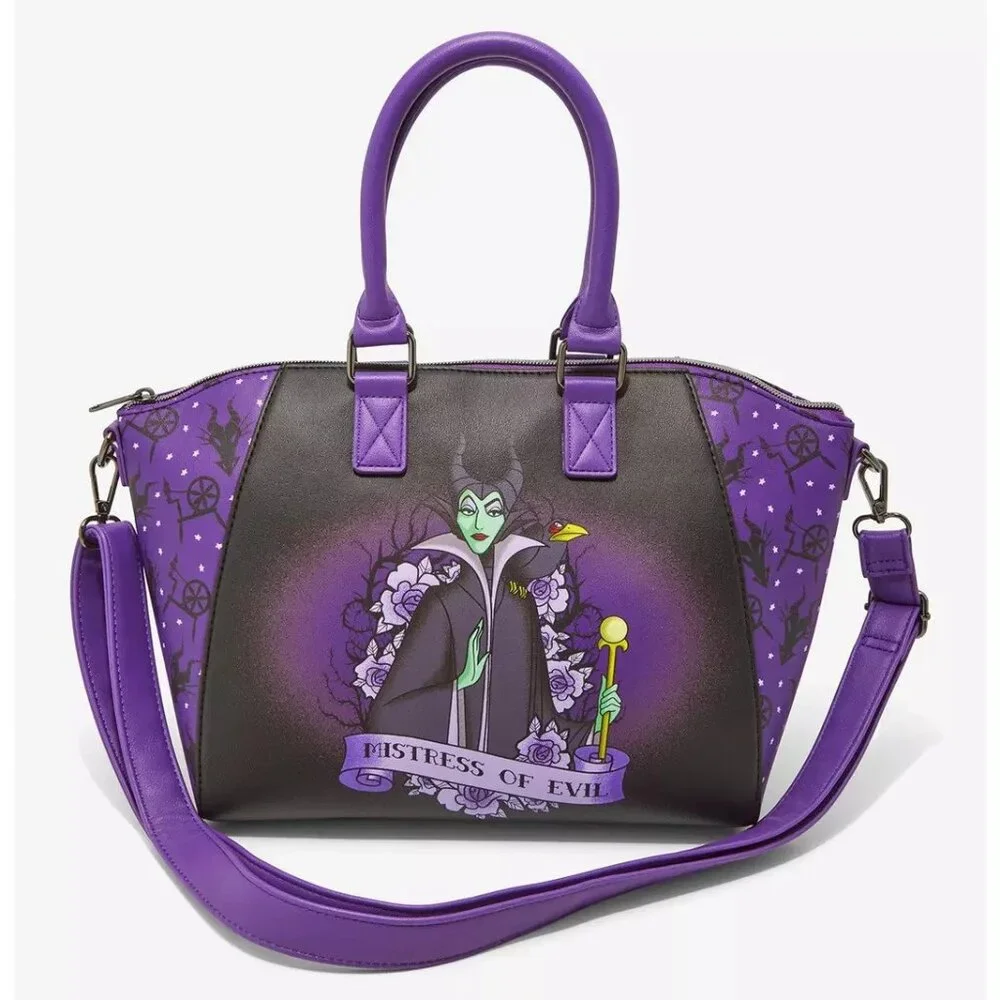Loungefly Disney Maleficent Satchel Villain Dragon Sleeping Beauty Purse Handbag